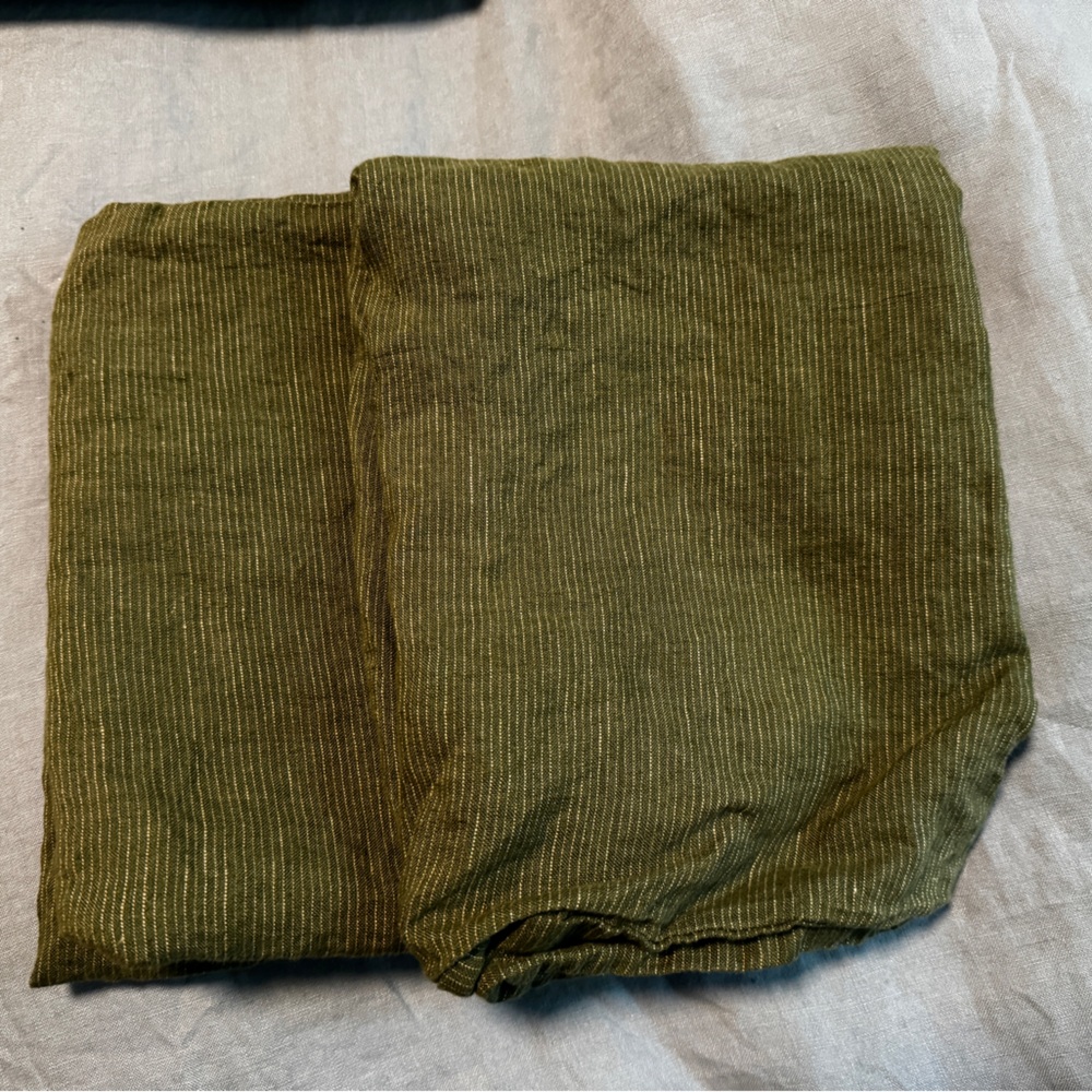 Bed Threads Olive Stripe Bedding Bundle! - Picture 2 of 8